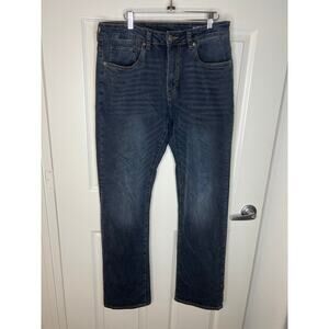 Buffalo David Bitton Men's Relaxed Straight Driven Jeans Blue ~ Size 34x34